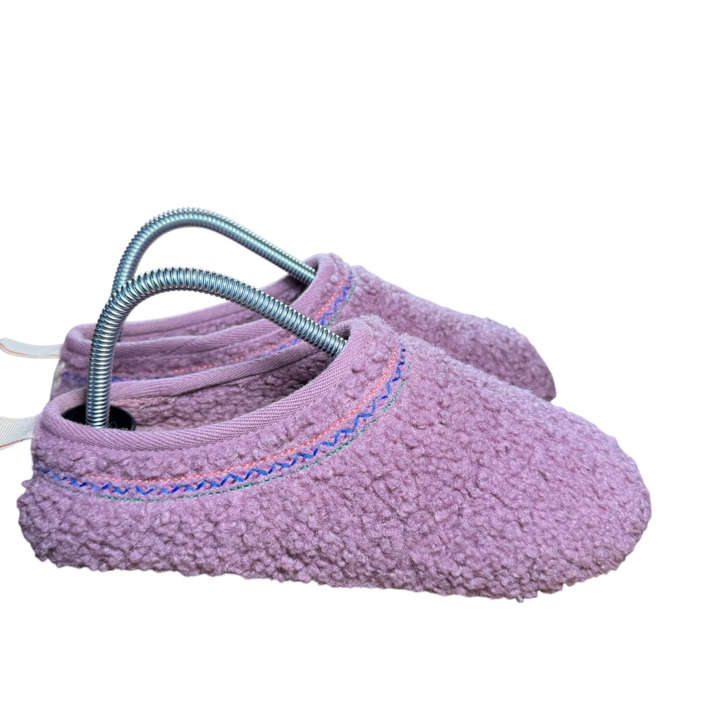 Bombas Sherpa Sunday Slippers Mauve Purple Slip On Women's Size 8